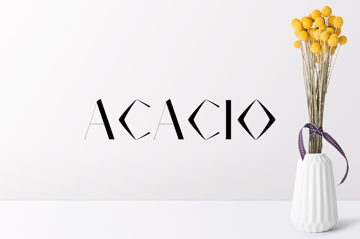 Acacio: A Font for Editorial Whimsy and Visual Storytelling