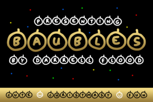 Baubles: A Festive Font for Digital Design
