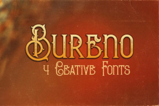 Bureno: A Vintage-Inspired Display Font for Digital Design