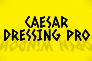Caesar Dressing Pro: A Display Font for Bold Web Design