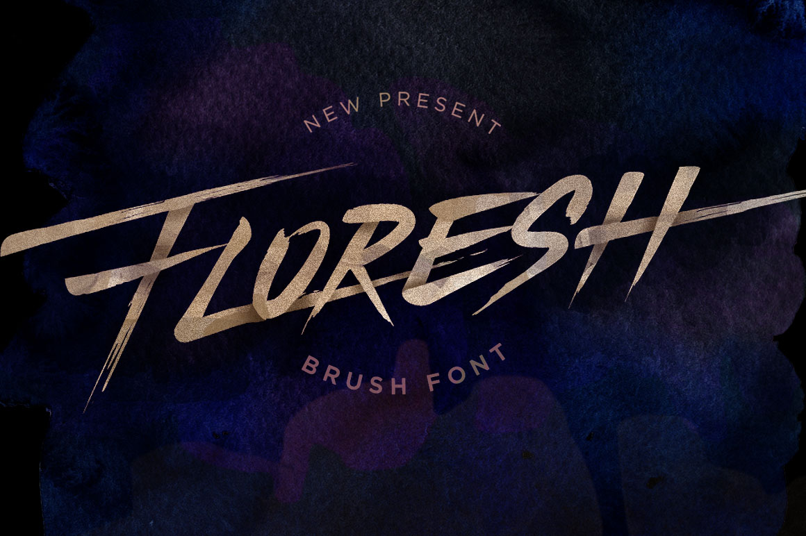 Floresh: A Hand-Brushed Typeface for Bold Branding