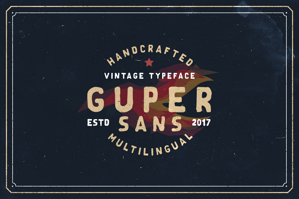 Guper Sans: A Vintage Font for Handmade Crafters