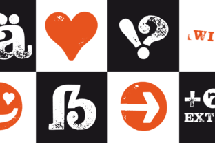 Hand Stamp Slab Serif Rough Mix for Web Design