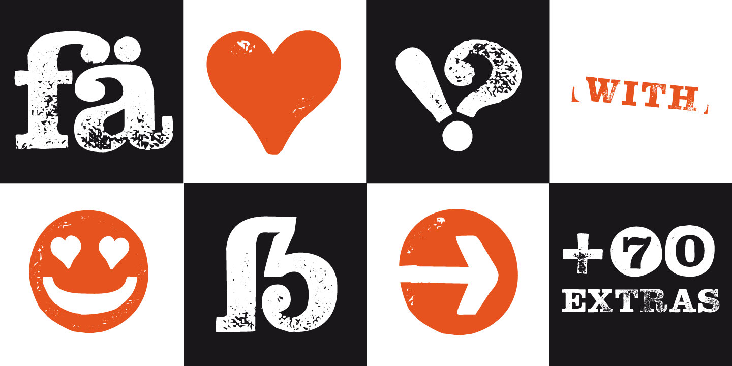 Hand Stamp Slab Serif Rough Regular: A Bold Choice for Editorial Design