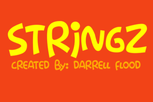 Stringz: A Fun and Expressive Font for Digital Design